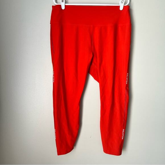 Peloton Women’s Orange Full Length Athletic Workout Leggings Size 2X - Picture 1 of 7